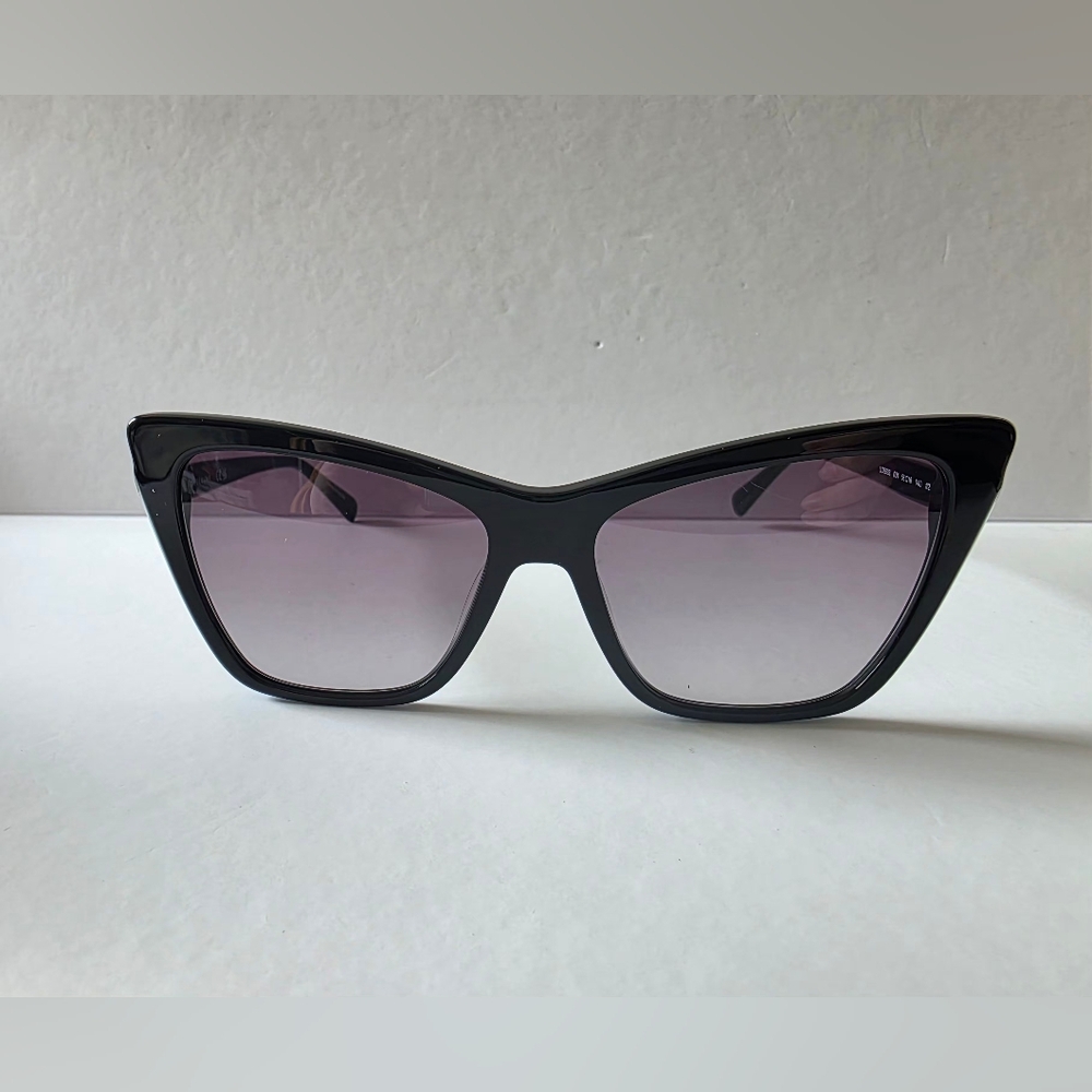 Longchamp Women's Black Sunglasses with Gradient Purple Lenses - Picture 2 of 6